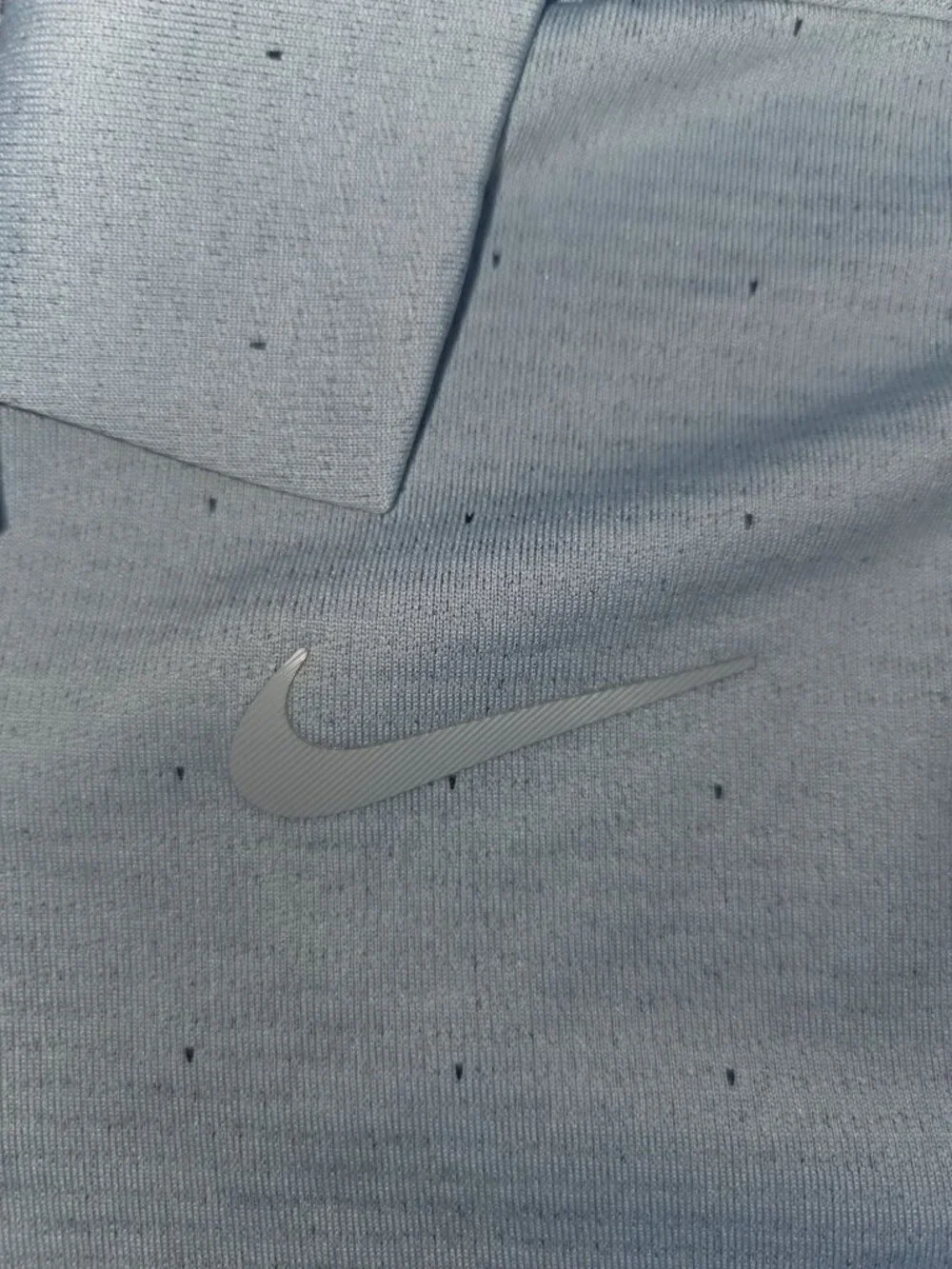 Nike Golf Mens Dri-Fit Blue Polo Shirt Medium Lightweight Polyester